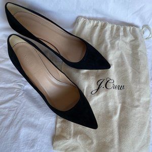 JCrew | Dulci Suede Kitten Heels - Black (Size 9)